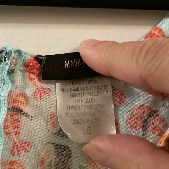 Rare in L - Sushi π£ print cotton A-line dress - EUC - Picture 5 of 9